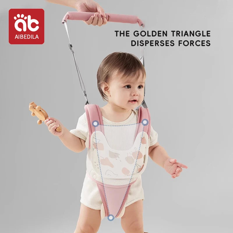 AIBEDILA Toddler Infant Walker Harness Assistant Belt With Burp Cloth Child Learning Walk Support Assist Trainer Walking Harness