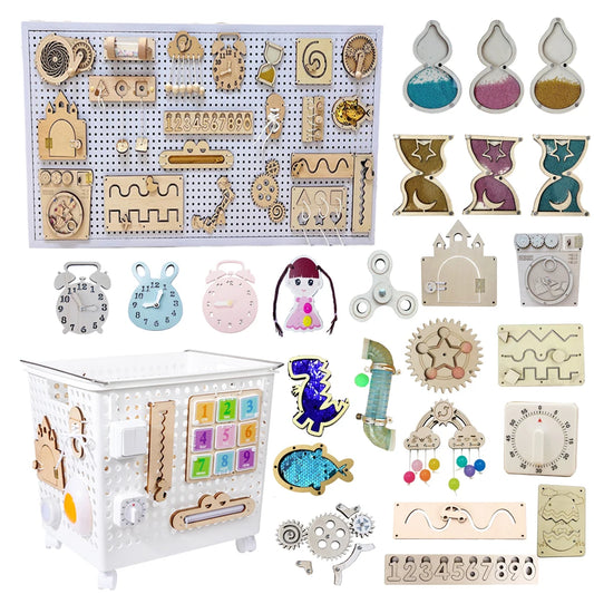 DIY Montessori Busy Board Accessories Kit