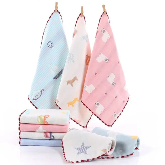 5PCS Cotton Baby Face Washcloths