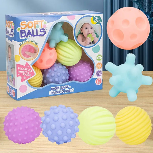6PCS Baby Sensory Balls Textured Set