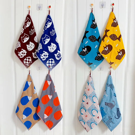 Baby Cartoon Towel 3-Layer Washcloth