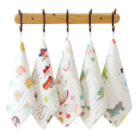 Random 5PCS Muslin Baby Towels Cotton