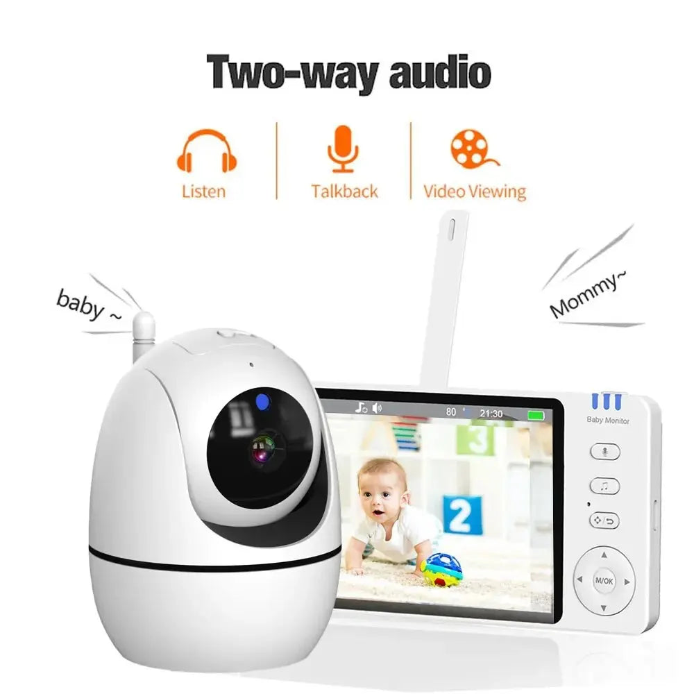 5" Baby Monitor Two-Way Audio Camera